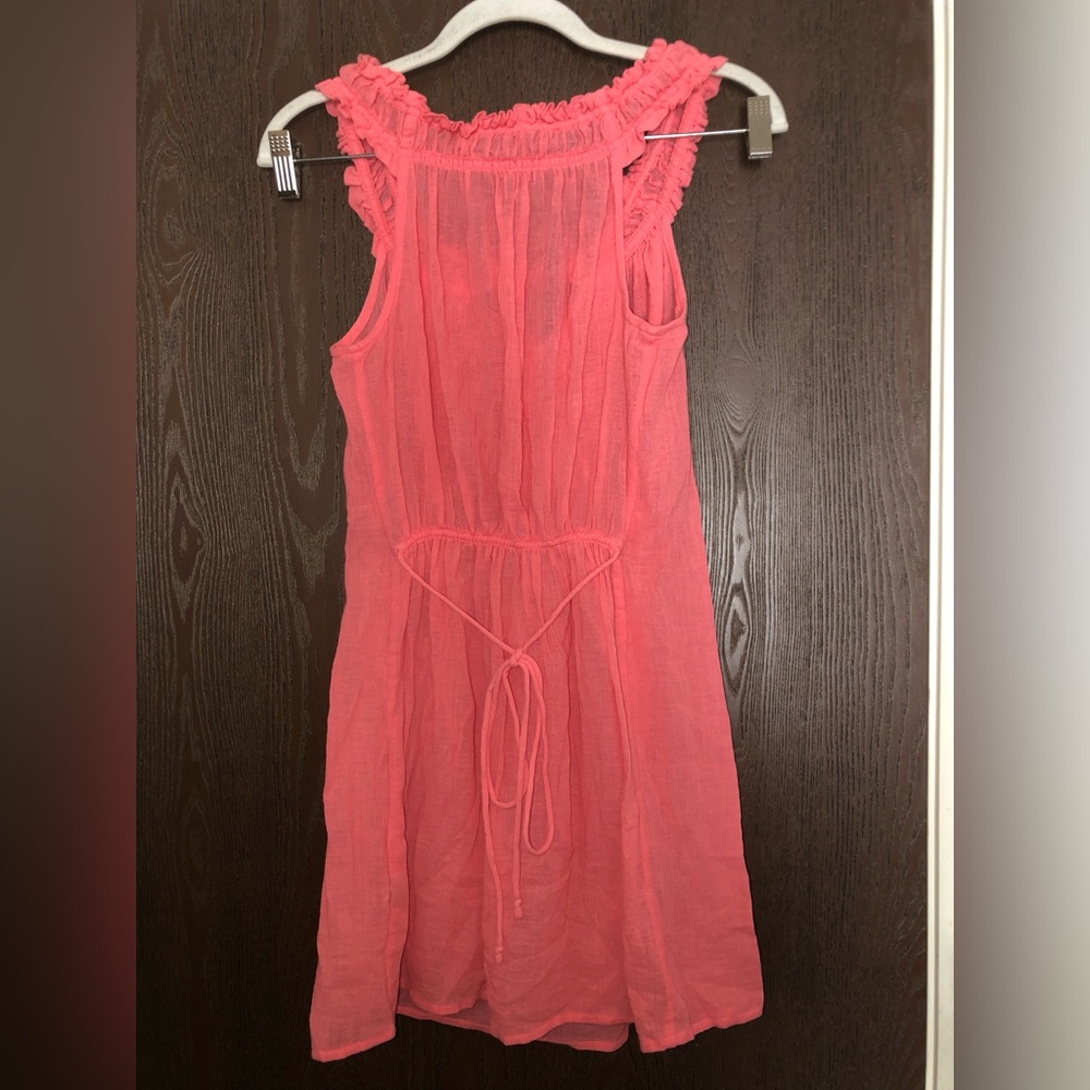 J. Crew coral gauze tunic coverup size S - Picture 3 of 3